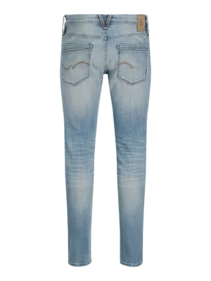 Ljusblå slim fin jeans med stretch - GLENN