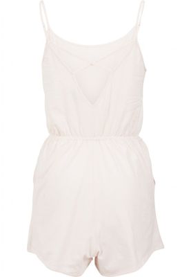 Jumpsuit with narrow shoulder straps