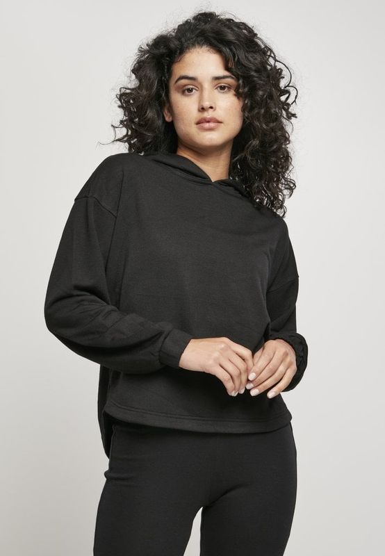 Oversize hoody with long back lady
