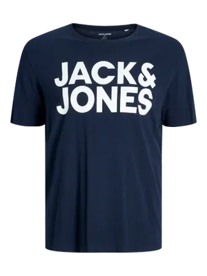 JACK & JONES Navy T-shirt Plus Size