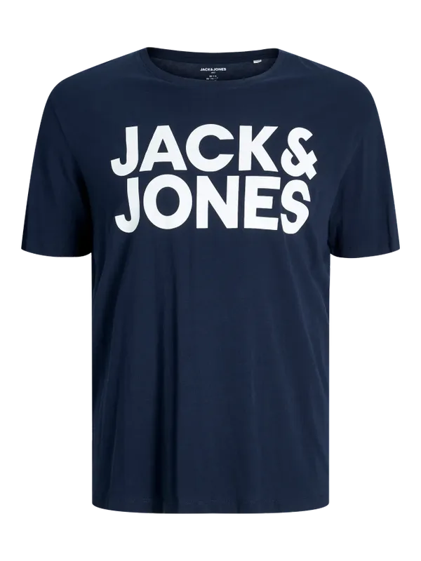 JACK & JONES Navy T-shirt Plus Size
