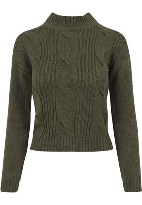 Sweater with braid pattern lady