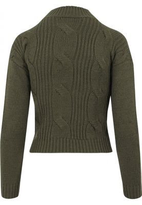 Sweater with braid pattern lady