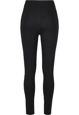 Leggings med blonder på siden