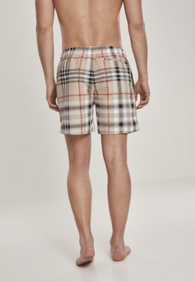 Bade shorts med britisk tartan mønster