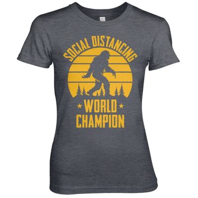 Social Distancing World Champion girly T-shirt