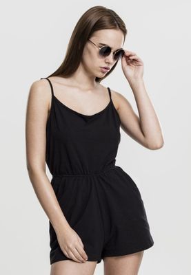Jumpsuit with narrow shoulder straps