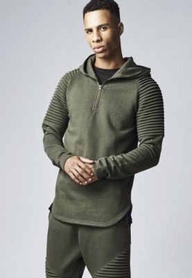 Pleated hoodie