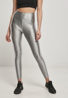 Metalic leggings with a high waist
