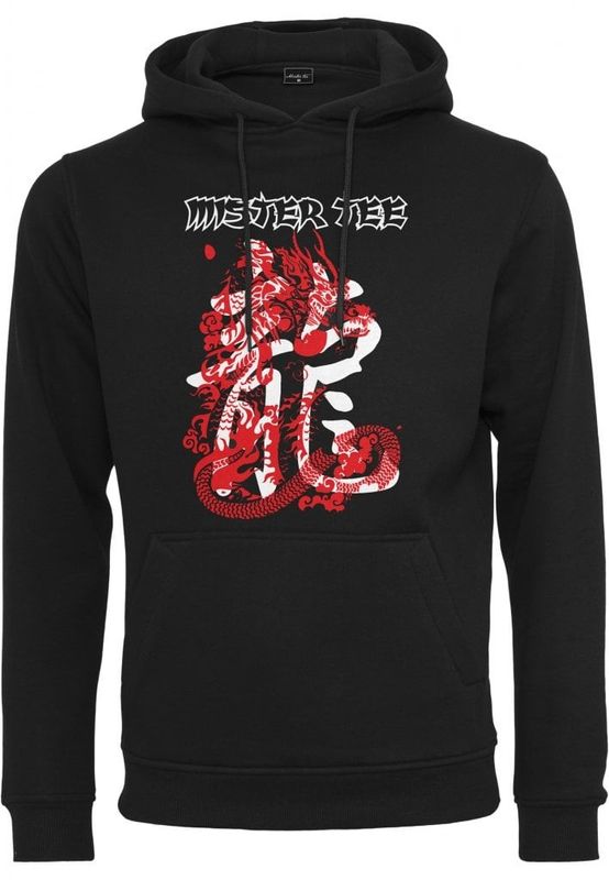 Hoodie with dragon motif