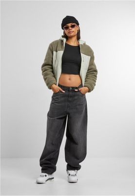 Sherpa Crinkle Nylon Mix Jacket