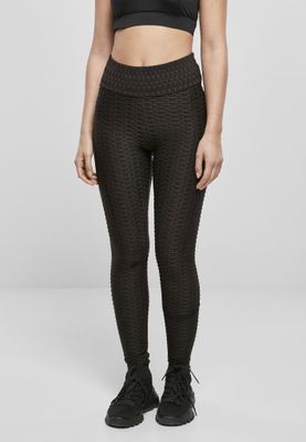 Honeycomb leggings with a high waist