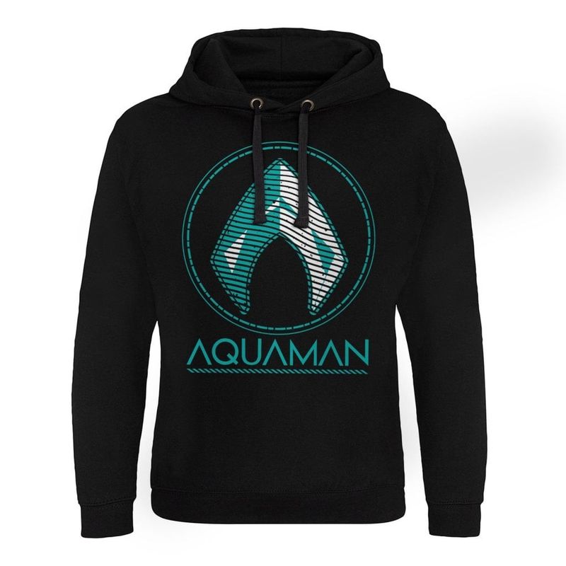 Aquaman - Distressed Shield Epic Hoodie Men