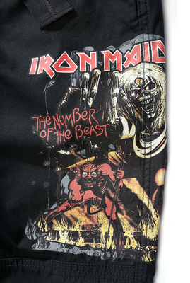 Tryck på framsidan, Iron Maiden motiv Iron Maiden Cargo Pants för herr – svart