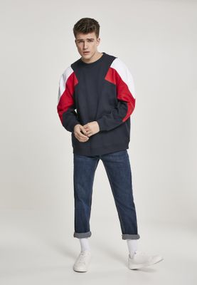 3-tone oversizse crewneck