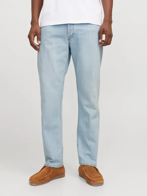 Ljusblå jeans relaxed fit herr - CHRIS