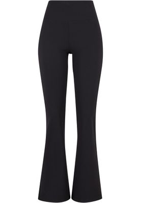 Utsvängda Leggings med Bred Midja och Delade Sömmar