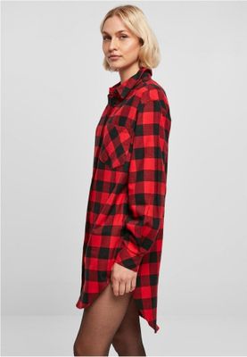 Oversize flannel dress - ladies