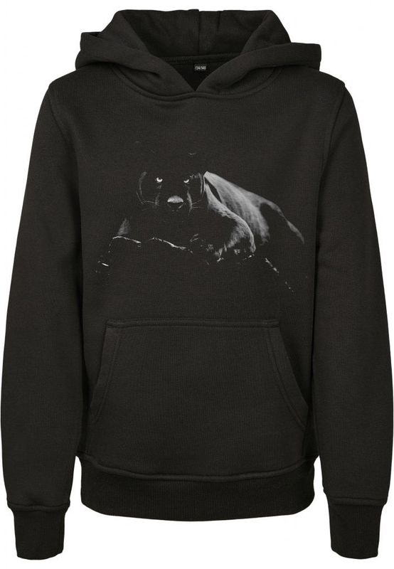 Børnehættetrøje med sort puma