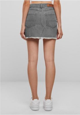 Short denim skirt