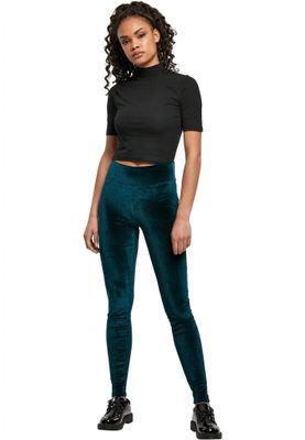 Ladies High Waist Velvet Leggings