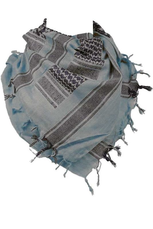 Grey-blue/black keffiyeh