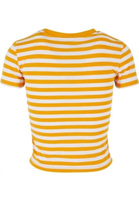 Women's short striped T-shirt