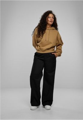 Ladies Cropped Heavy Hoody