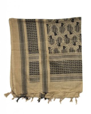 Shemagh coyote/black pineapple