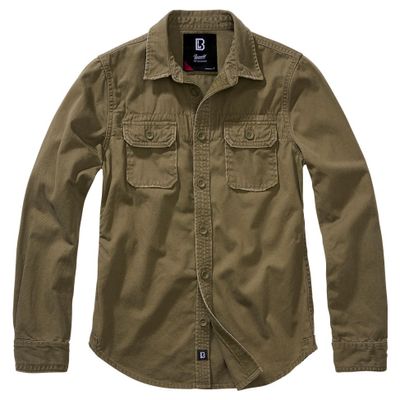 Long-sleeved vintage shirt olive - Ladies
