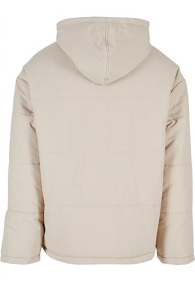 Hooded Block Puffer Jacket