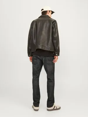 Jeans CLARK original för herr regular– black denim