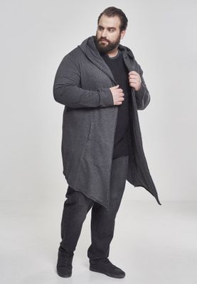 Lang cardigan med hætte mænd