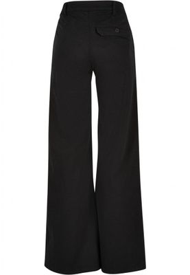 Ladies High Waist Wide Leg Chino Pants