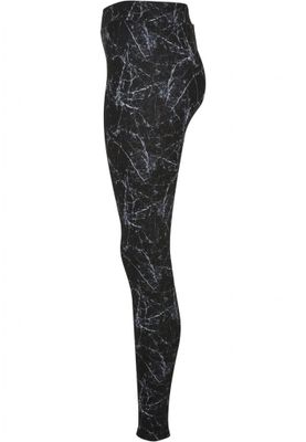 Black marble leggings