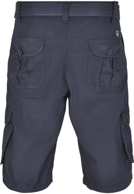 Cargo shorts with belt and ripstop