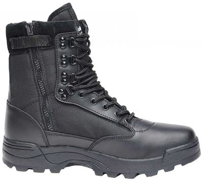 Tactical boots zipper