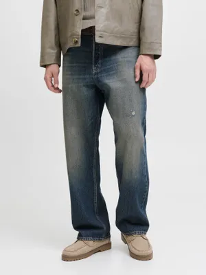 Baggy fit jeans i blå denim - ALEX