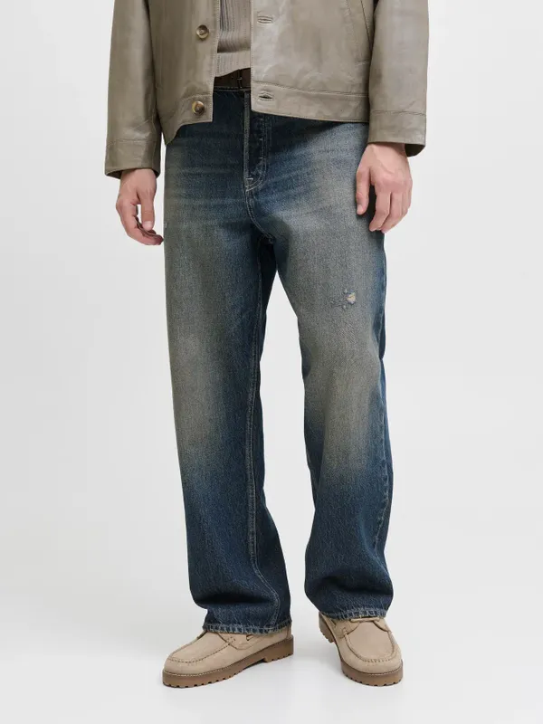 Baggy fit jeans i blå denim - ALEX
