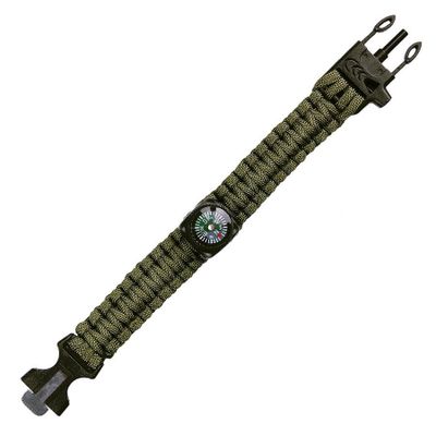 Paracord bracelet with compass