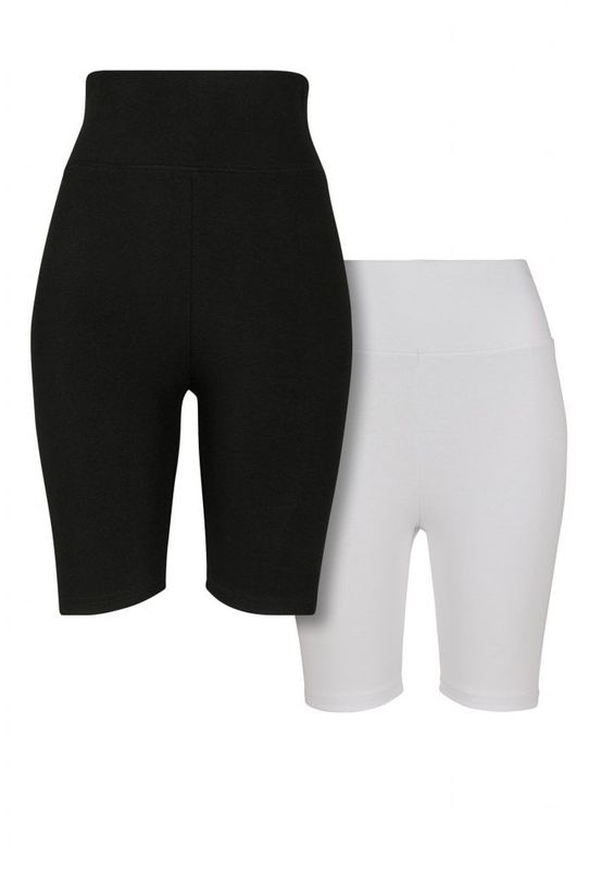 Ladies High Waist Cycle Shorts 2-Pack