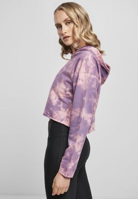 Short hoodie in batik pattern ladies