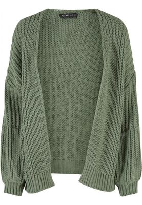 Women's thick knitted cardigan