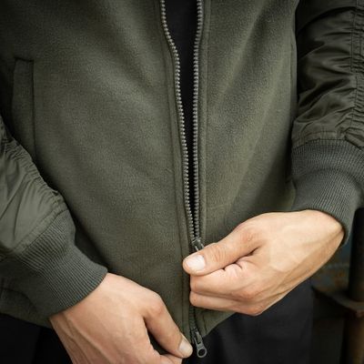 MA-1 fleece bomber jacket