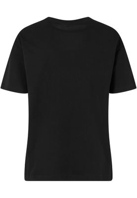 T-shirt med lotusblomma broderad regular – svart