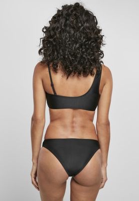Tank top black bikini in recycled polyester