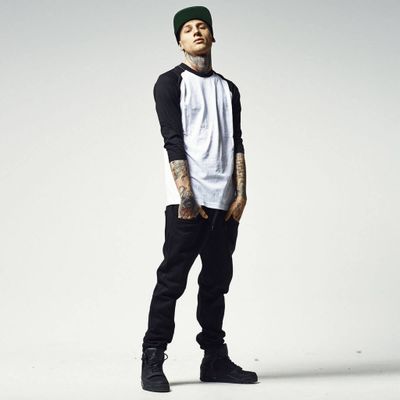 Contrast 3/4 t-shirt
