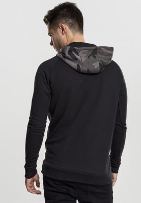 Camo Contrast Raglan Hoody