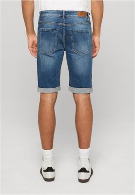 Jeansshorts för herr – mellanblå tvättad finish