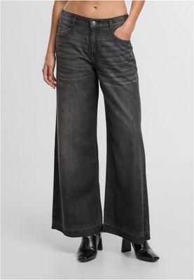 Jeans för dam regular – black washed